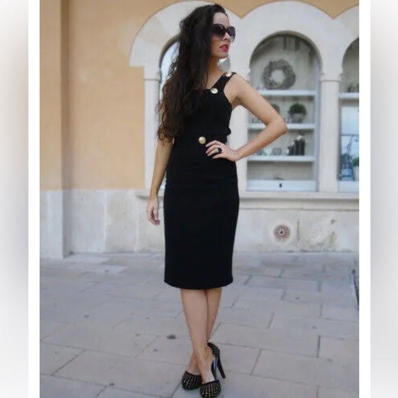 Authentic Versace collaboration with H&M 2011 collection Black Dress sz 6 - Picture 8 of 12